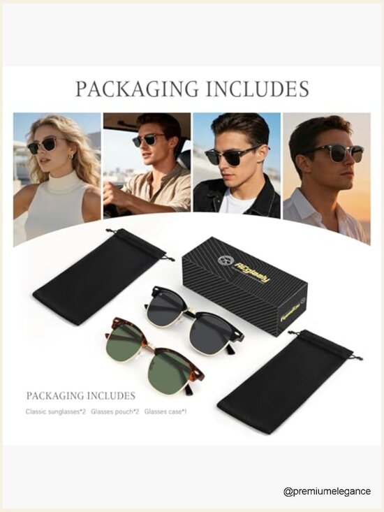 Polarized Sunglasses Semi-Rimless Frame UV Protection Driving Sun Glasses main image 4
